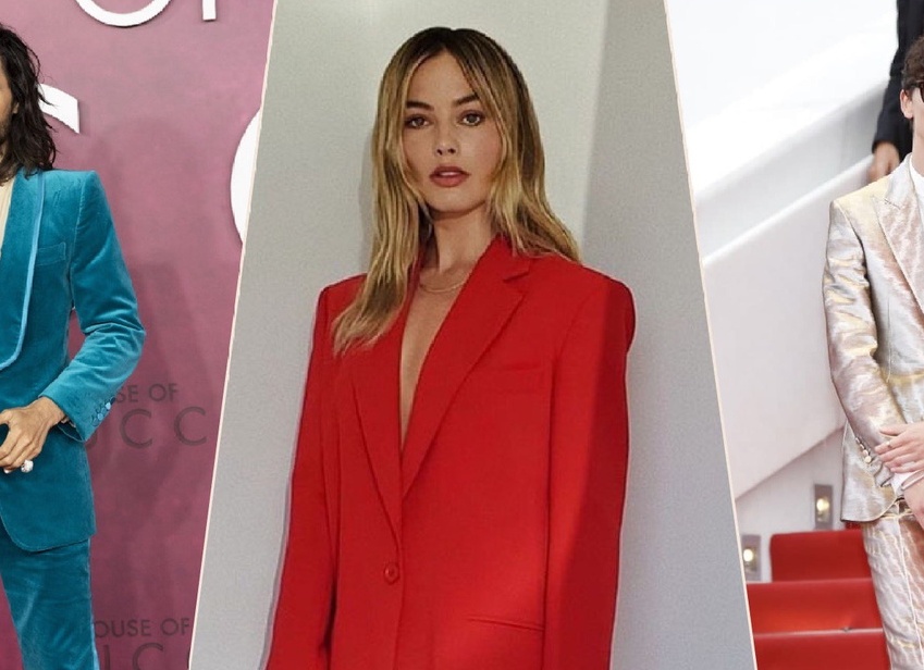 Эти цветные брючные костюмы спасут вас от зимней серости 5 бюджетных вариантов